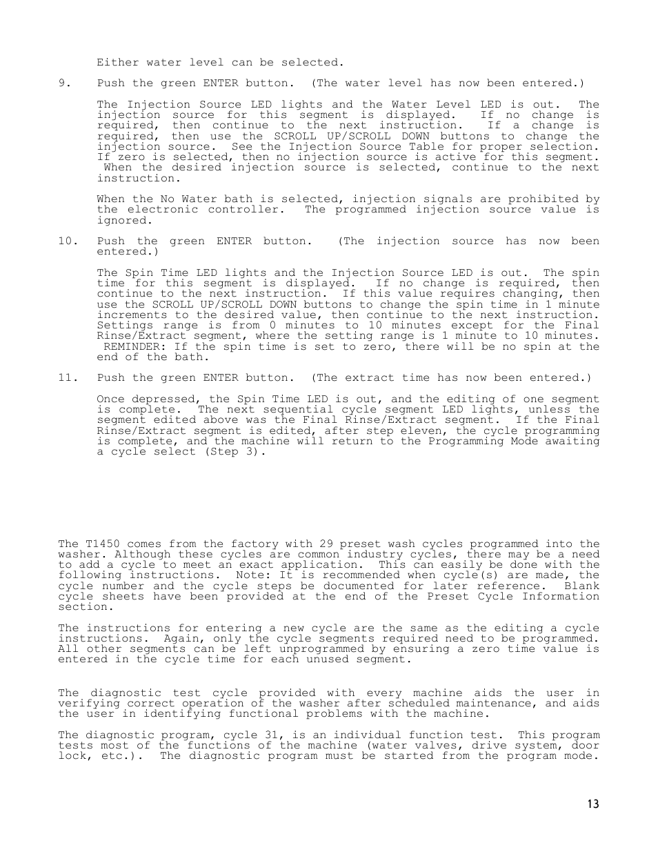 Dexter Laundry T-1450 EXPRESS (On-Premise) User Manual | Page 13 / 33