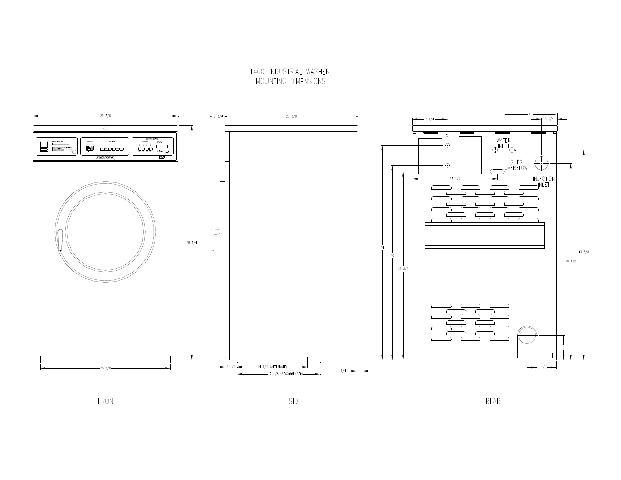 Fabric softener (optional) add add bleach flush | Dexter Laundry T-400 (On-Premise) User Manual | Page 2 / 17