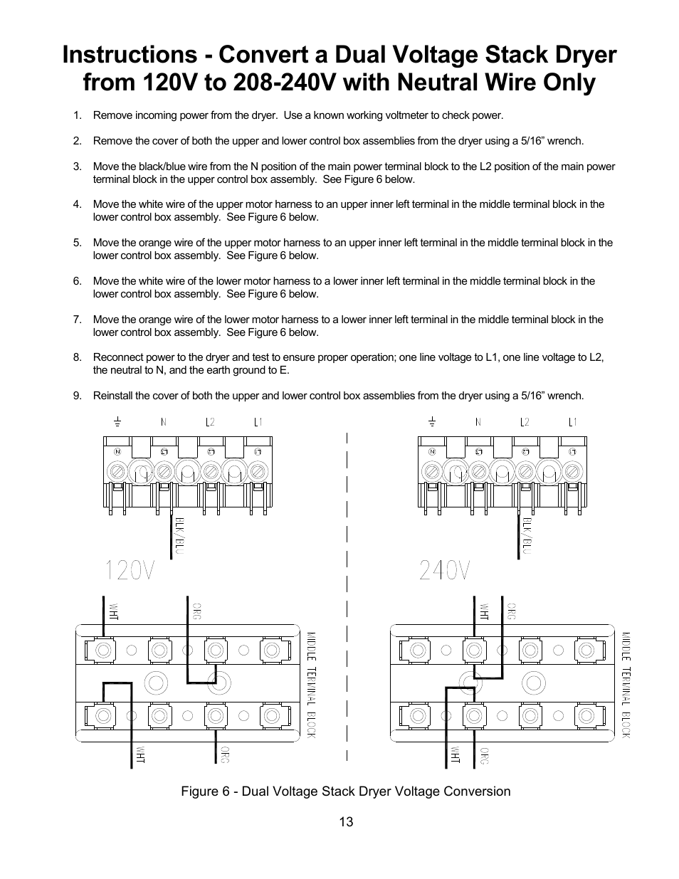 Dexter Laundry T-50X2 EXPRESS (Commercial) User Manual | Page 13 / 13