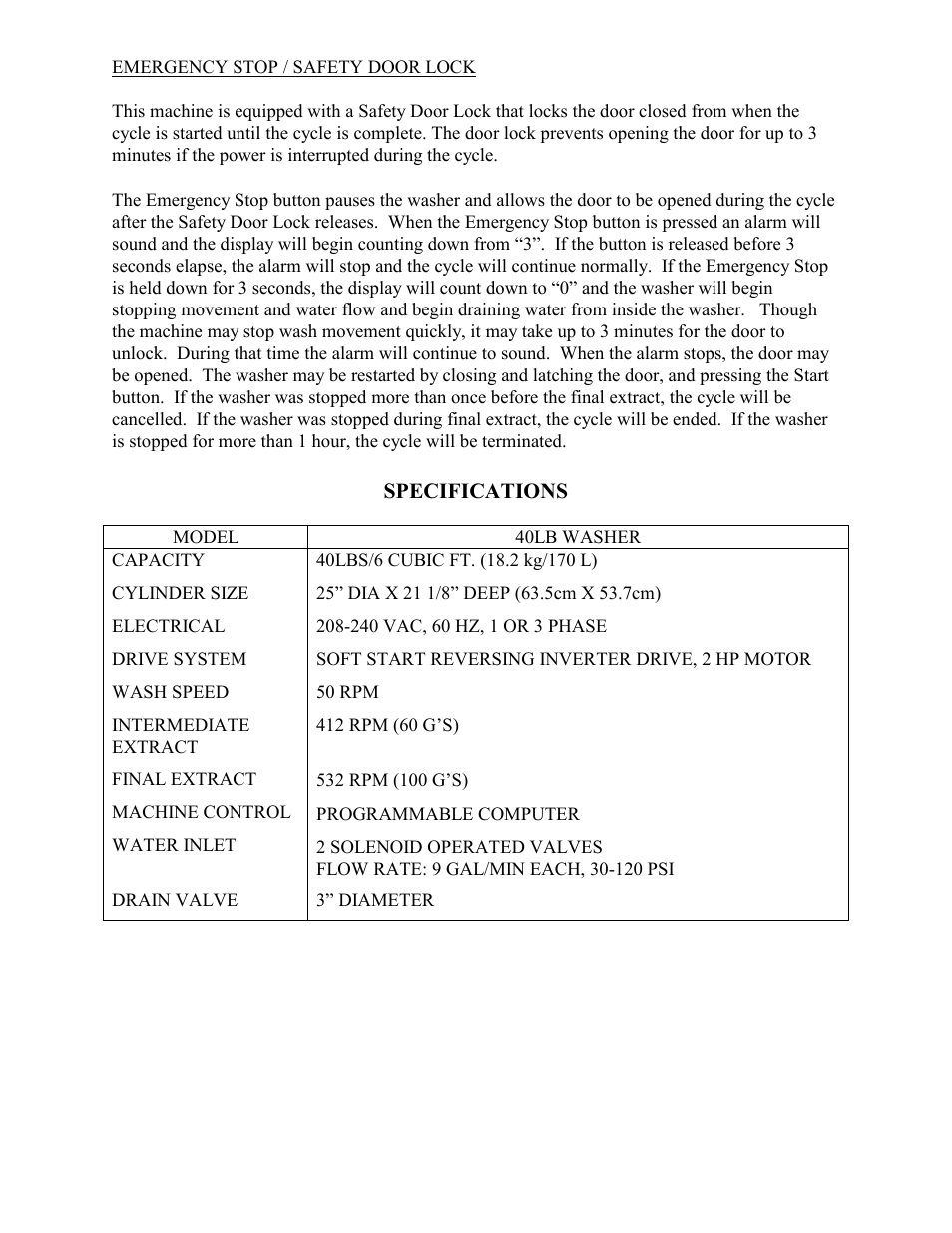 Dexter Laundry T-600 (Commercial) User Manual | Page 7 / 17