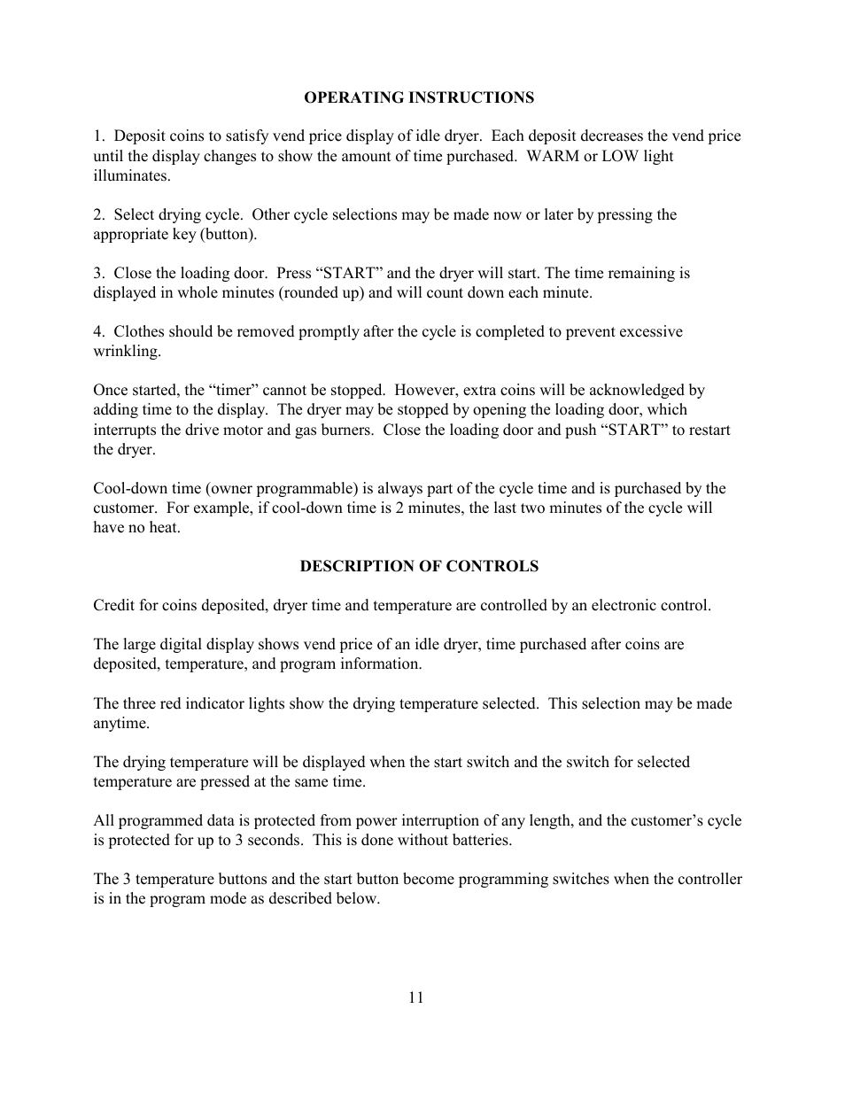 Dexter Laundry SWD EXPRESS User Manual | Page 11 / 17