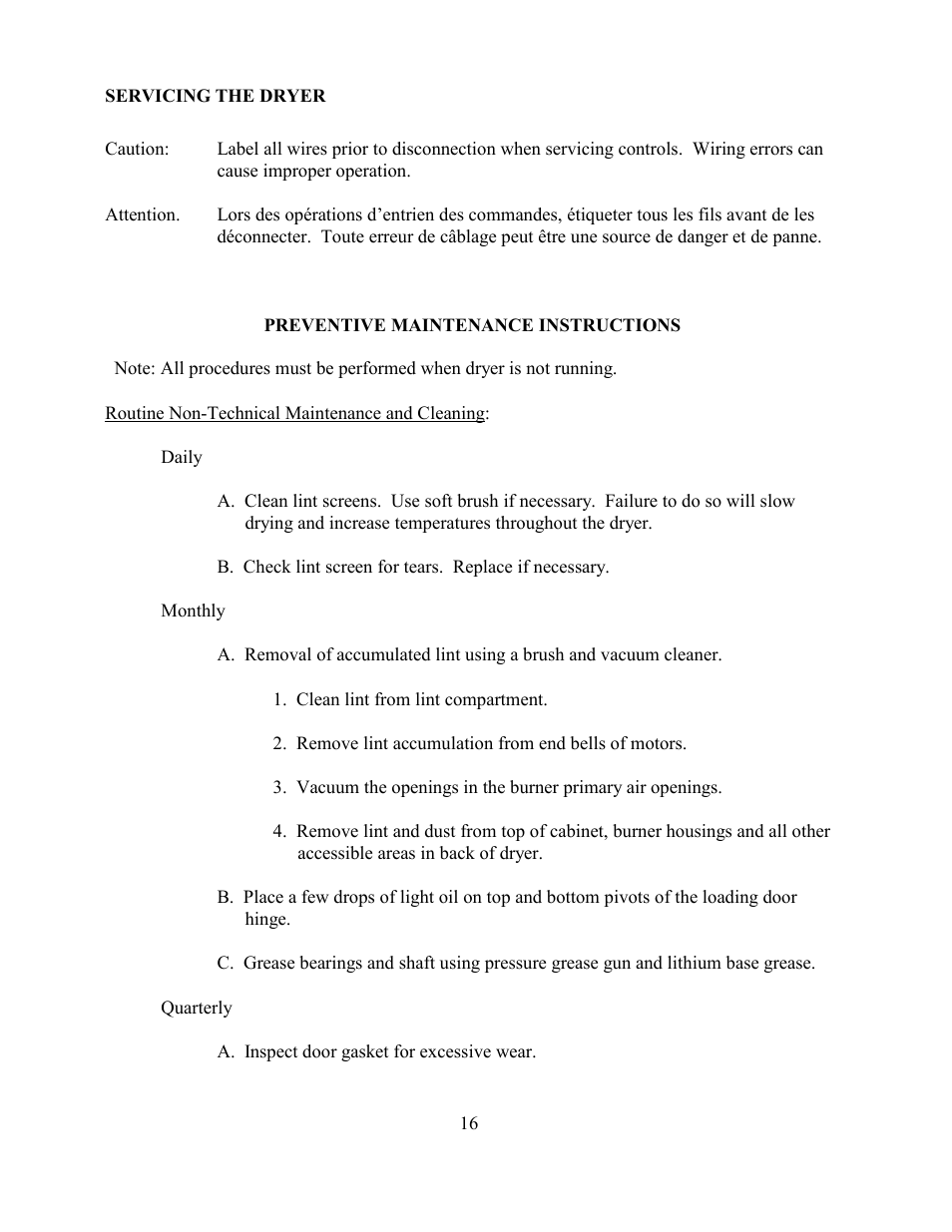 Dexter Laundry SWD EXPRESS User Manual | Page 16 / 17