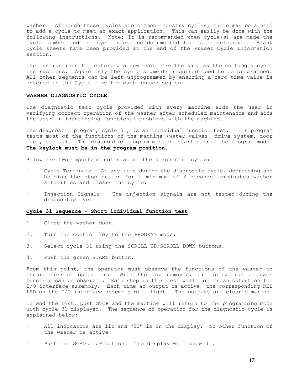 Dexter Laundry T-600 (30-Cycle) User Manual | Page 17 / 37