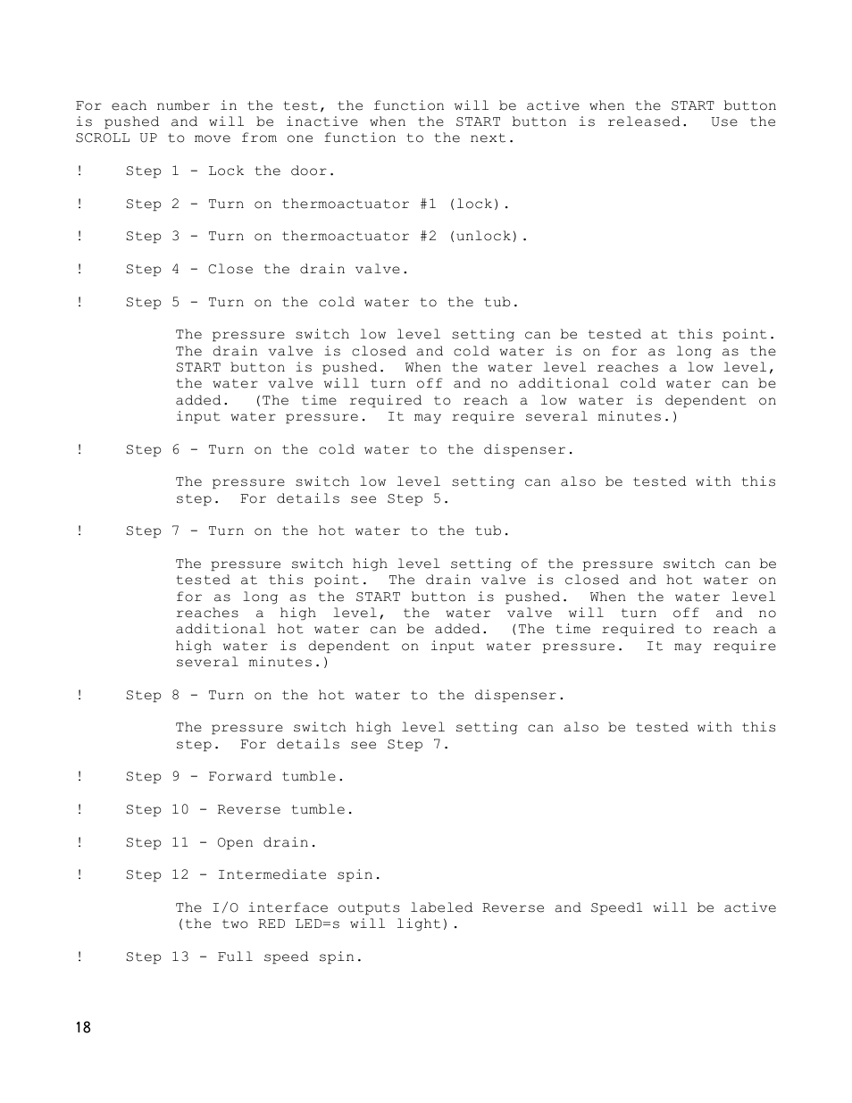 Dexter Laundry T-600 (30-Cycle) User Manual | Page 18 / 37