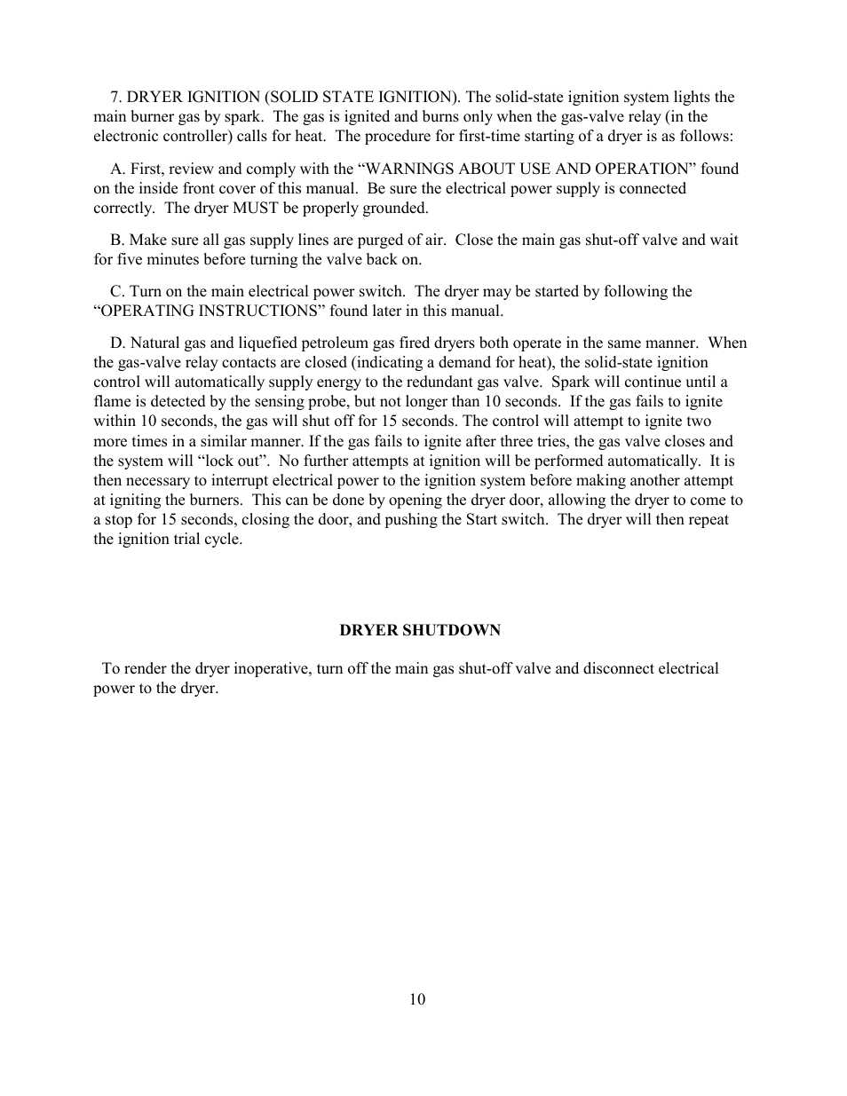 Dexter Laundry SWD EXPRESS - Dryer (On-Premise) User Manual | Page 10 / 13