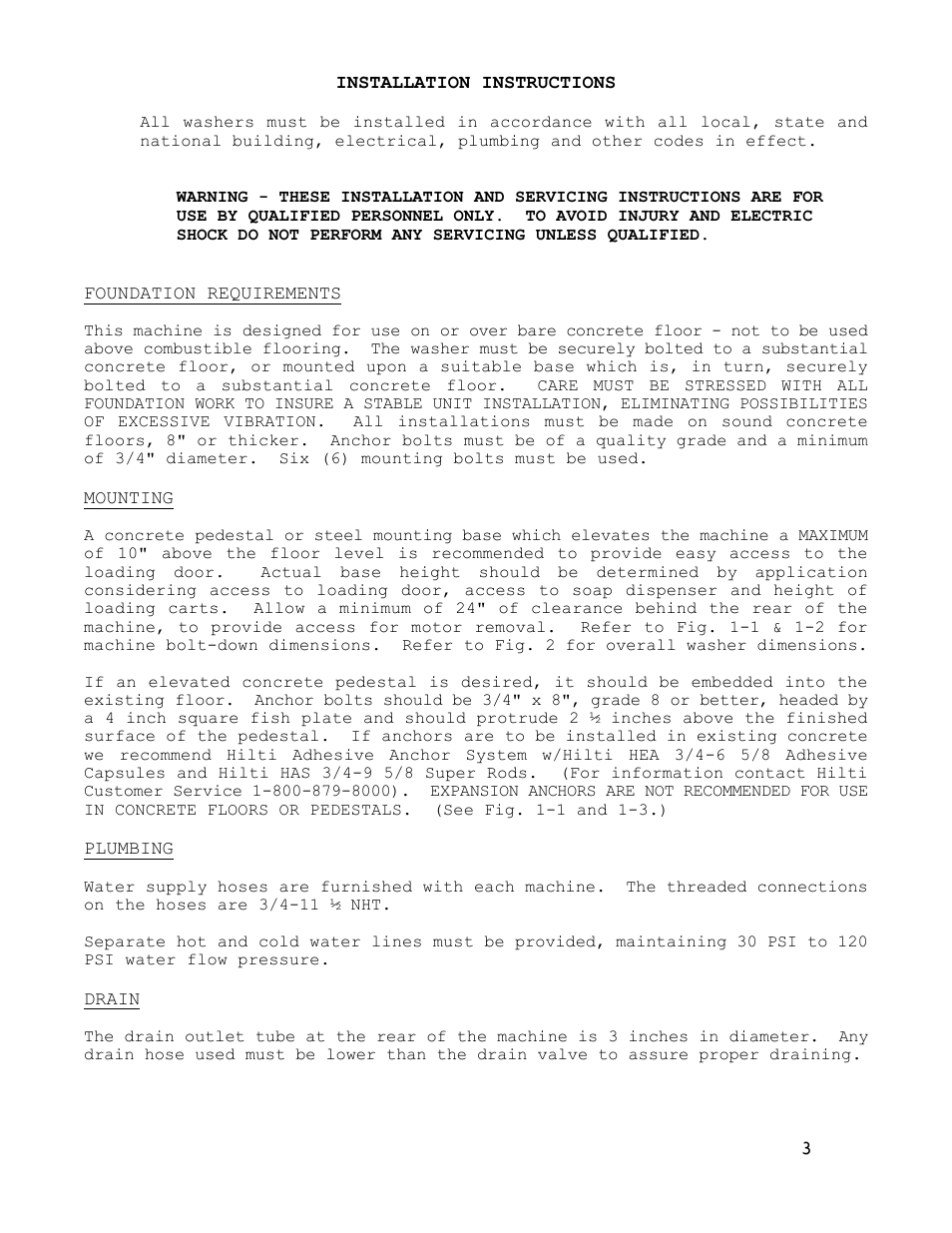 Dexter Laundry T-900 (30-Cycle) User Manual | Page 3 / 37
