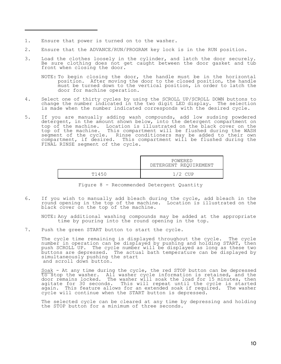 Dexter Laundry T-1450 EXPRESS (30-Cycle) User Manual | Page 10 / 34