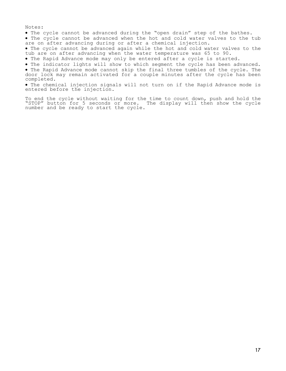 Dexter Laundry T-1450 EXPRESS (30-Cycle) User Manual | Page 17 / 34