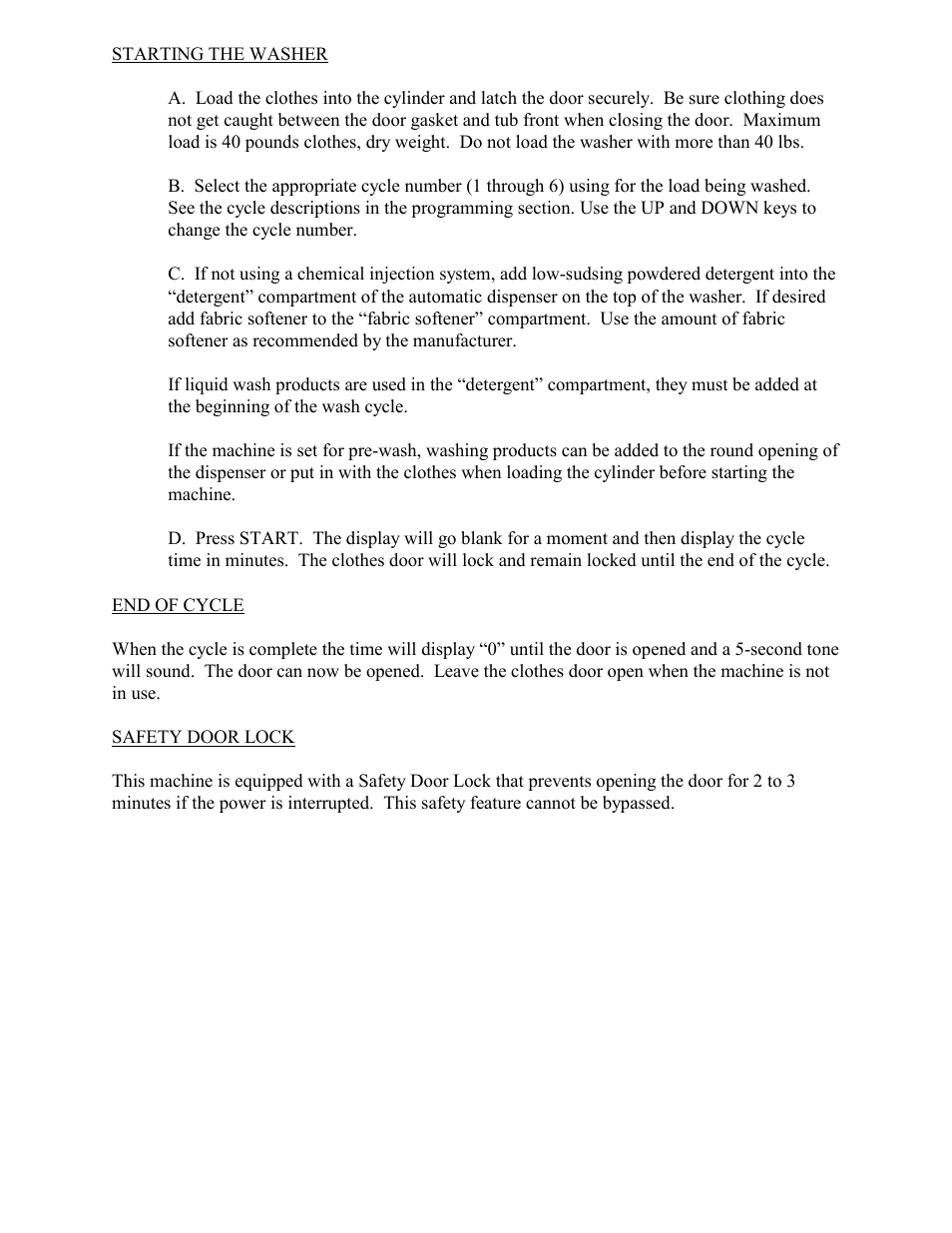 Dexter Laundry T-600 (On-Premise) User Manual | Page 8 / 17