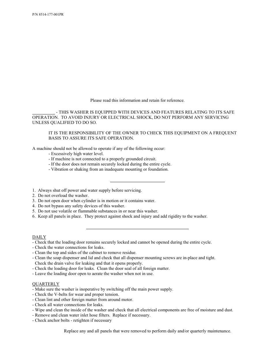 Dexter Laundry T-450 EXPRESS (Commercial) User Manual | 17 pages