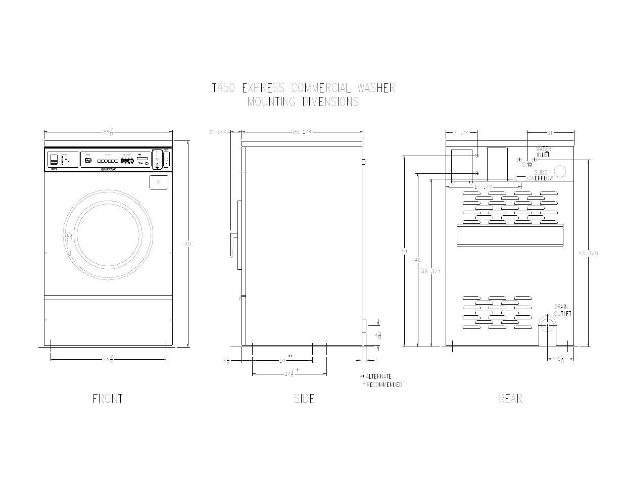 Dexter Laundry T-450 EXPRESS (Commercial) User Manual | Page 2 / 17