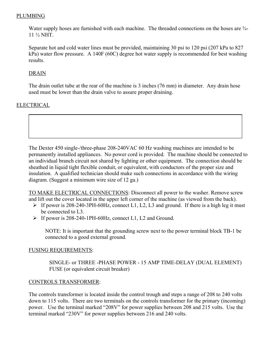 Dexter Laundry T-450 EXPRESS (Commercial) User Manual | Page 5 / 17