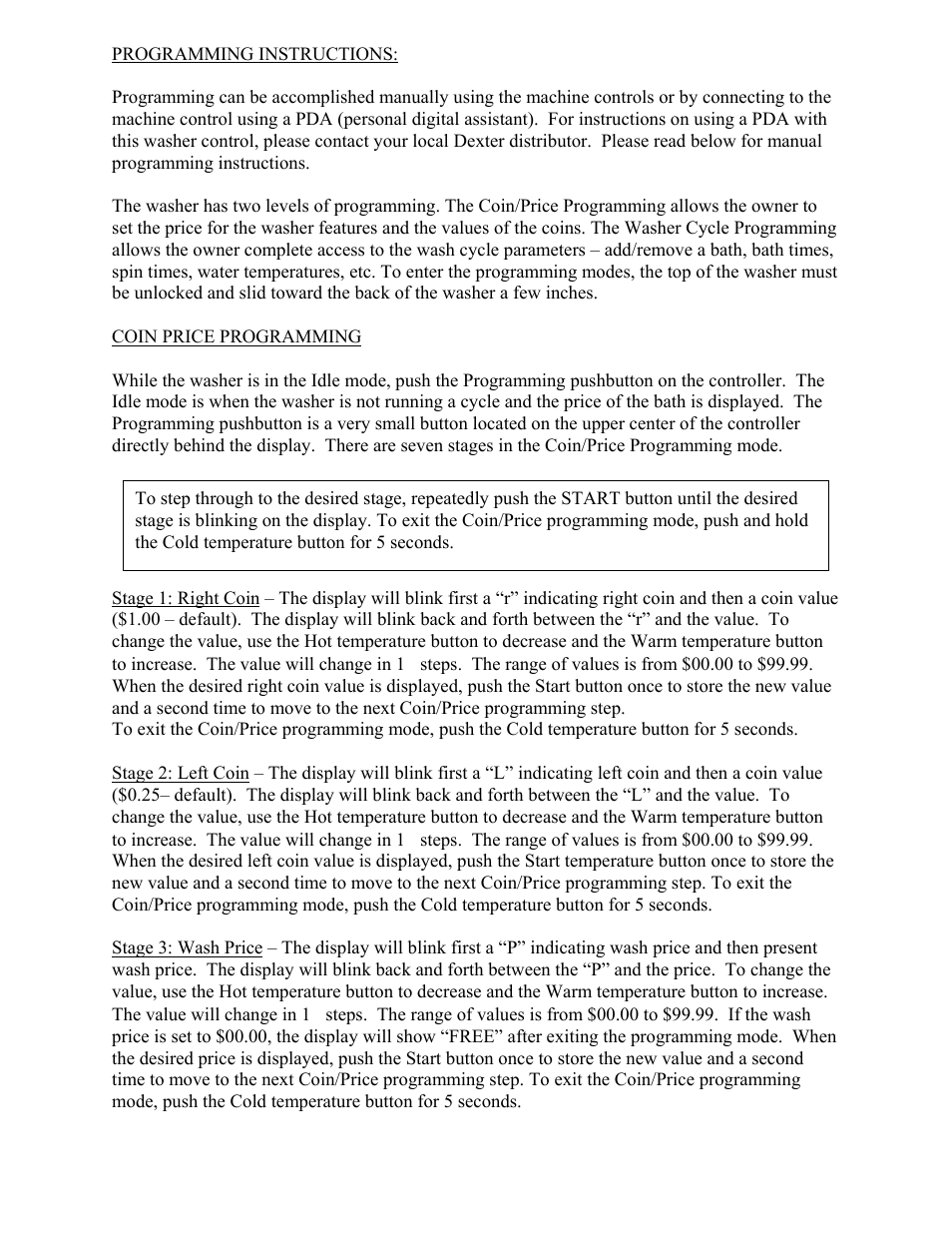 Dexter Laundry T-450 EXPRESS (Commercial) User Manual | Page 8 / 17