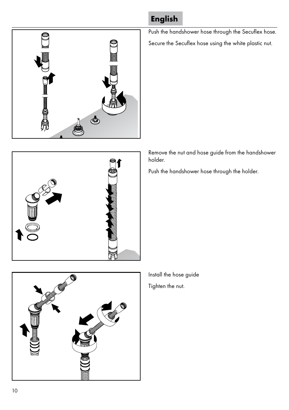 English | Factory Direct Hardware Hansgrohe 11443 Axor Urquiola User Manual | Page 10 / 28