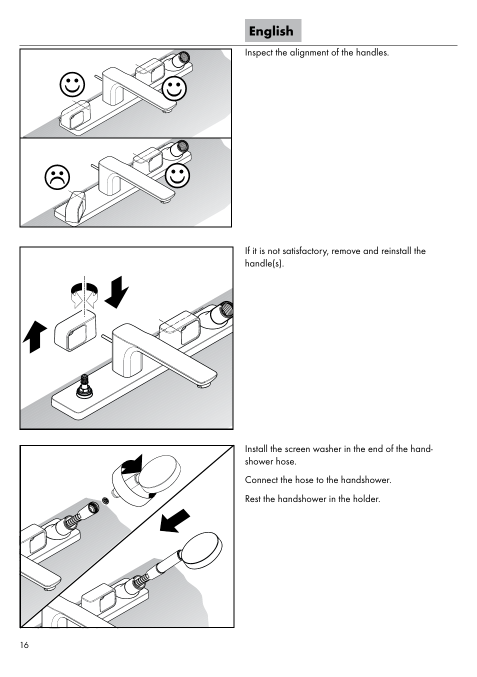 English | Factory Direct Hardware Hansgrohe 11443 Axor Urquiola User Manual | Page 16 / 28