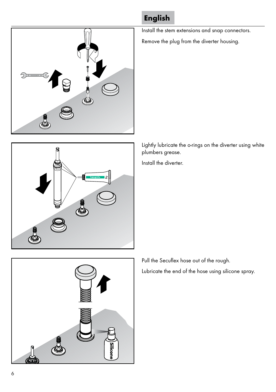 English | Factory Direct Hardware Hansgrohe 11443 Axor Urquiola User Manual | Page 6 / 28