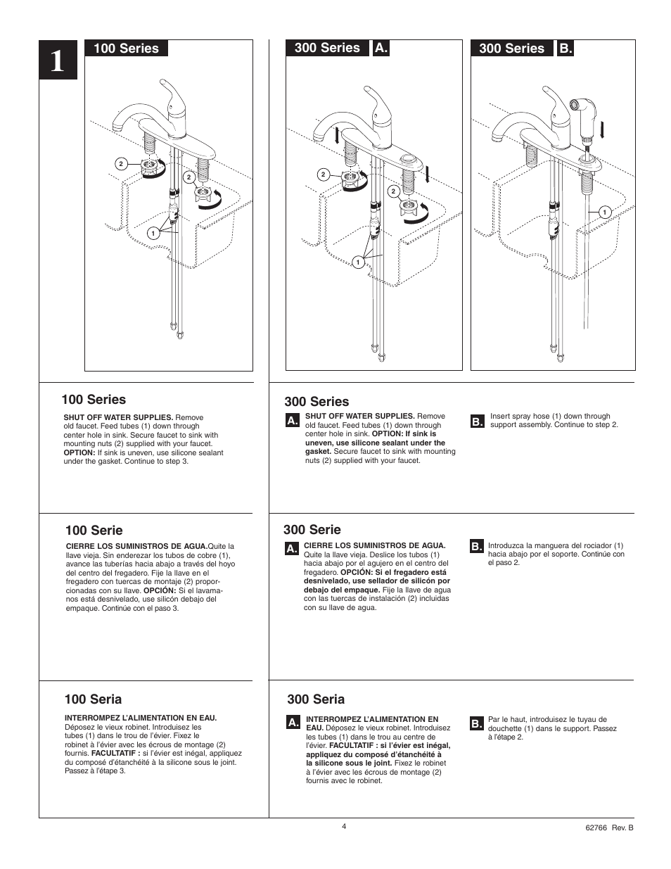 300 series, 300 seria, 100 series | 300 serie | Factory Direct Hardware Delta 300-DST-A User Manual | Page 4 / 12