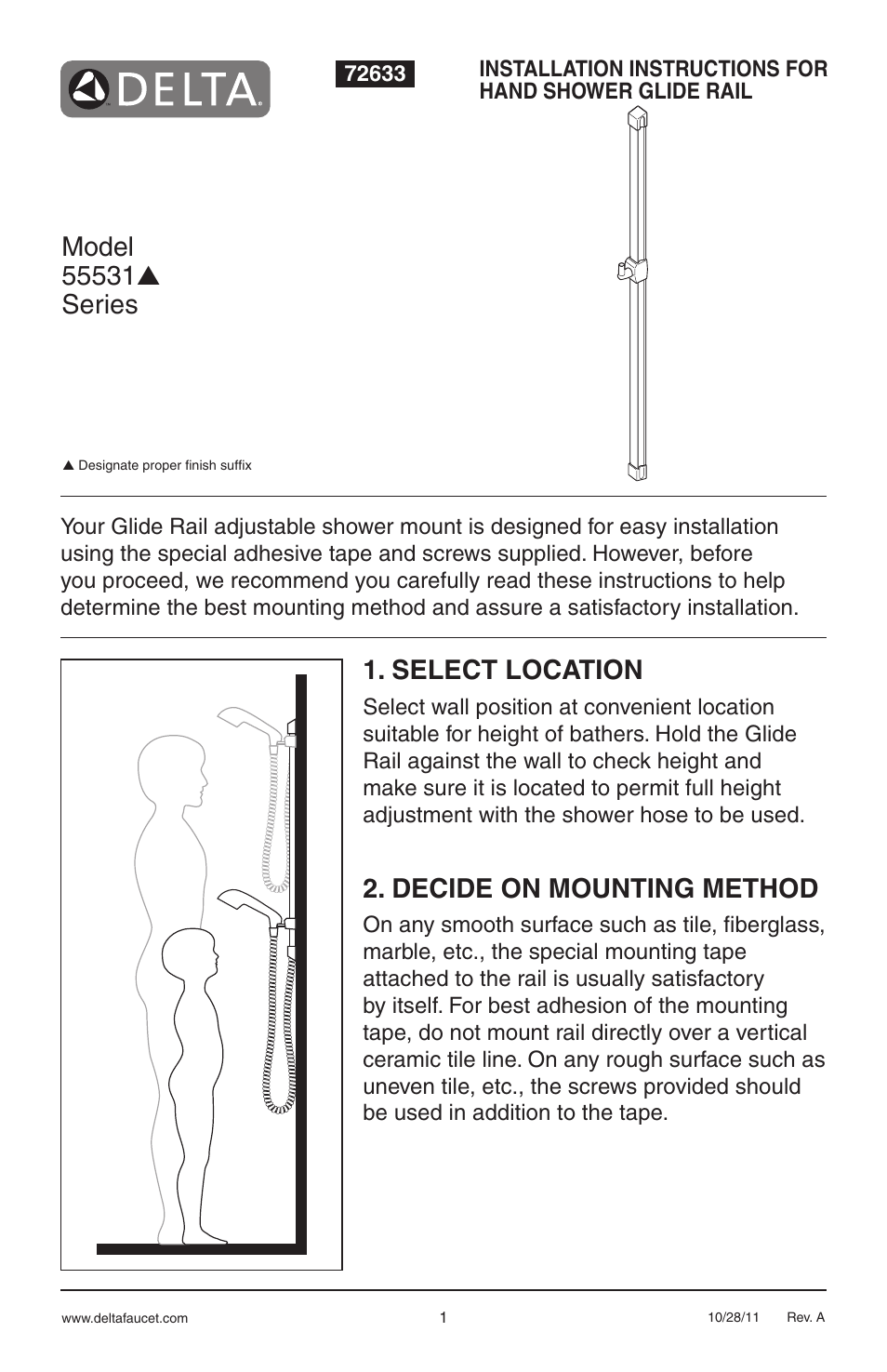 Factory Direct Hardware Delta 55531 Universal User Manual | 2 pages