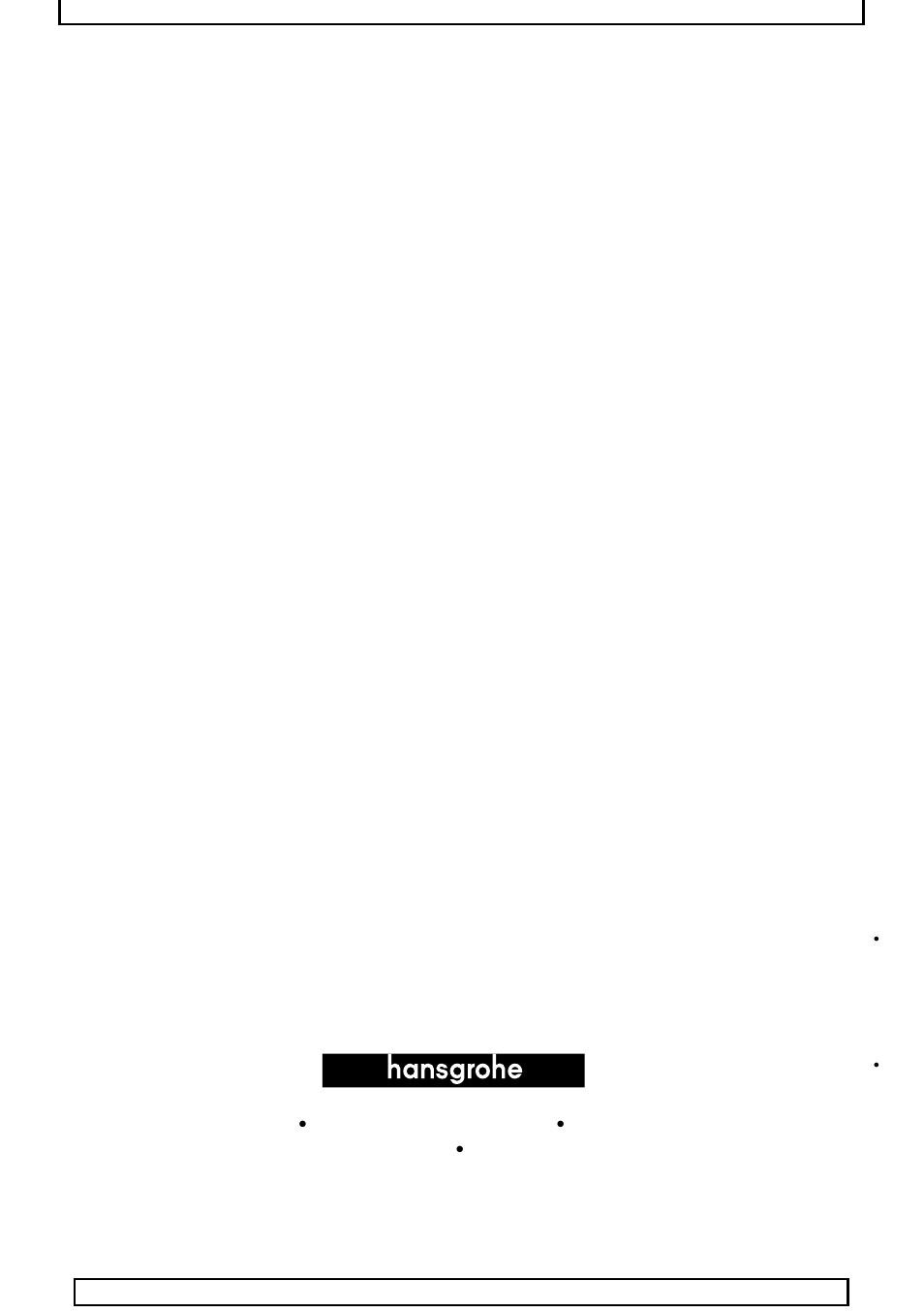 Factory Direct Hardware Hansgrohe 27835 Axor Carlton User Manual | Page 12 / 12