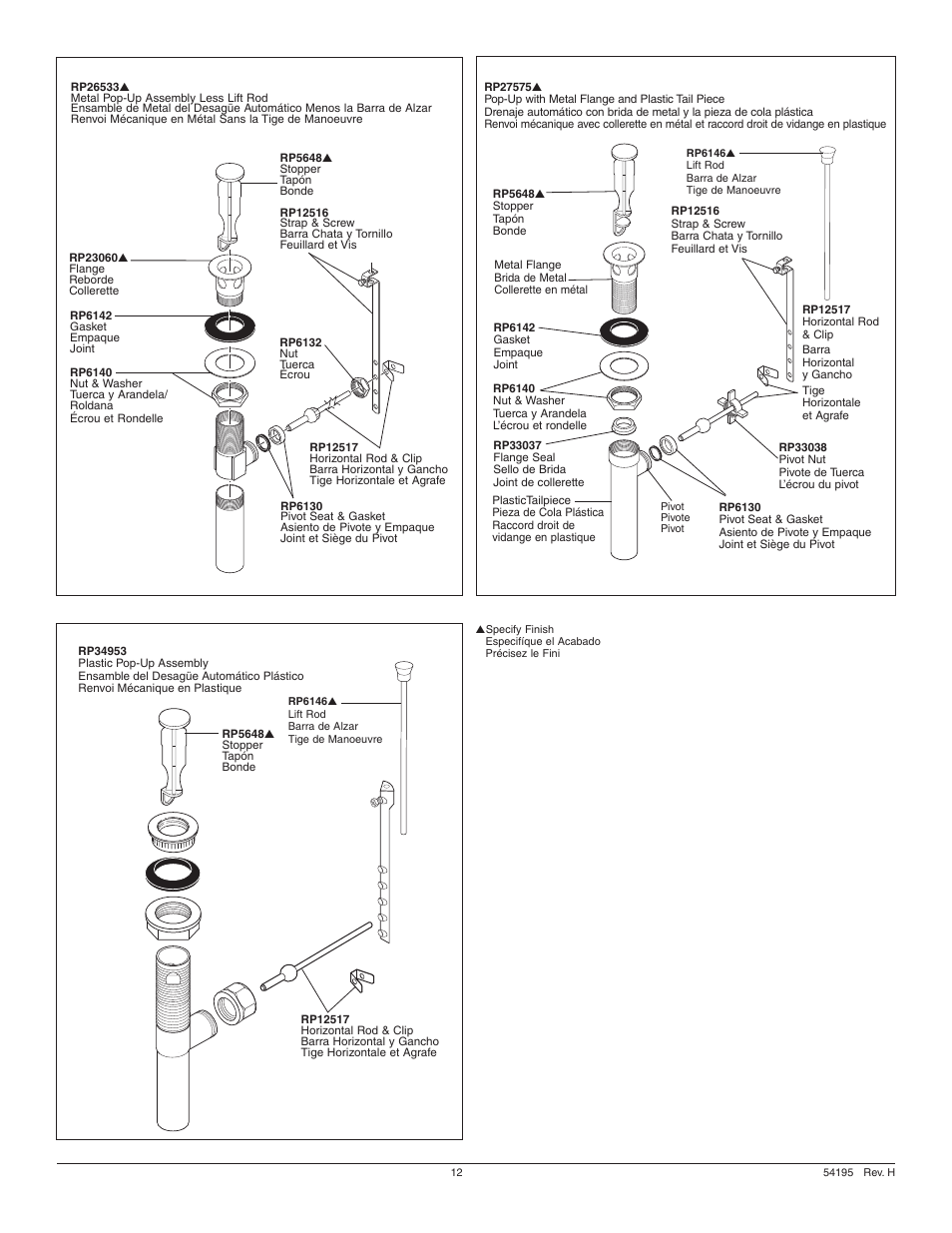 Factory Direct Hardware Delta 520-MPU-DST User Manual | Page 12 / 12