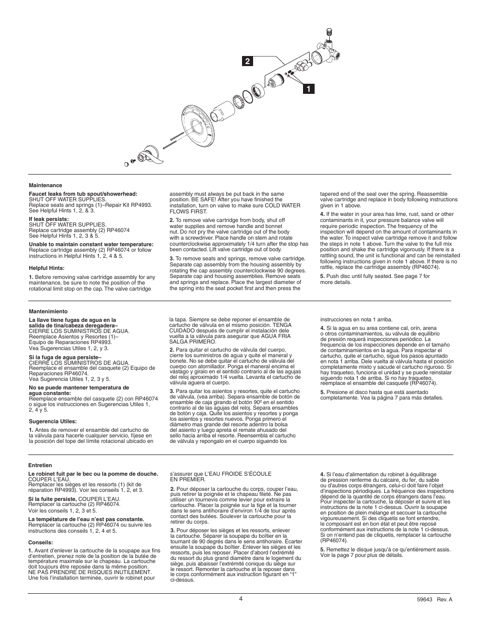 Factory Direct Hardware Delta 144996 Windemere User Manual | Page 4 / 8