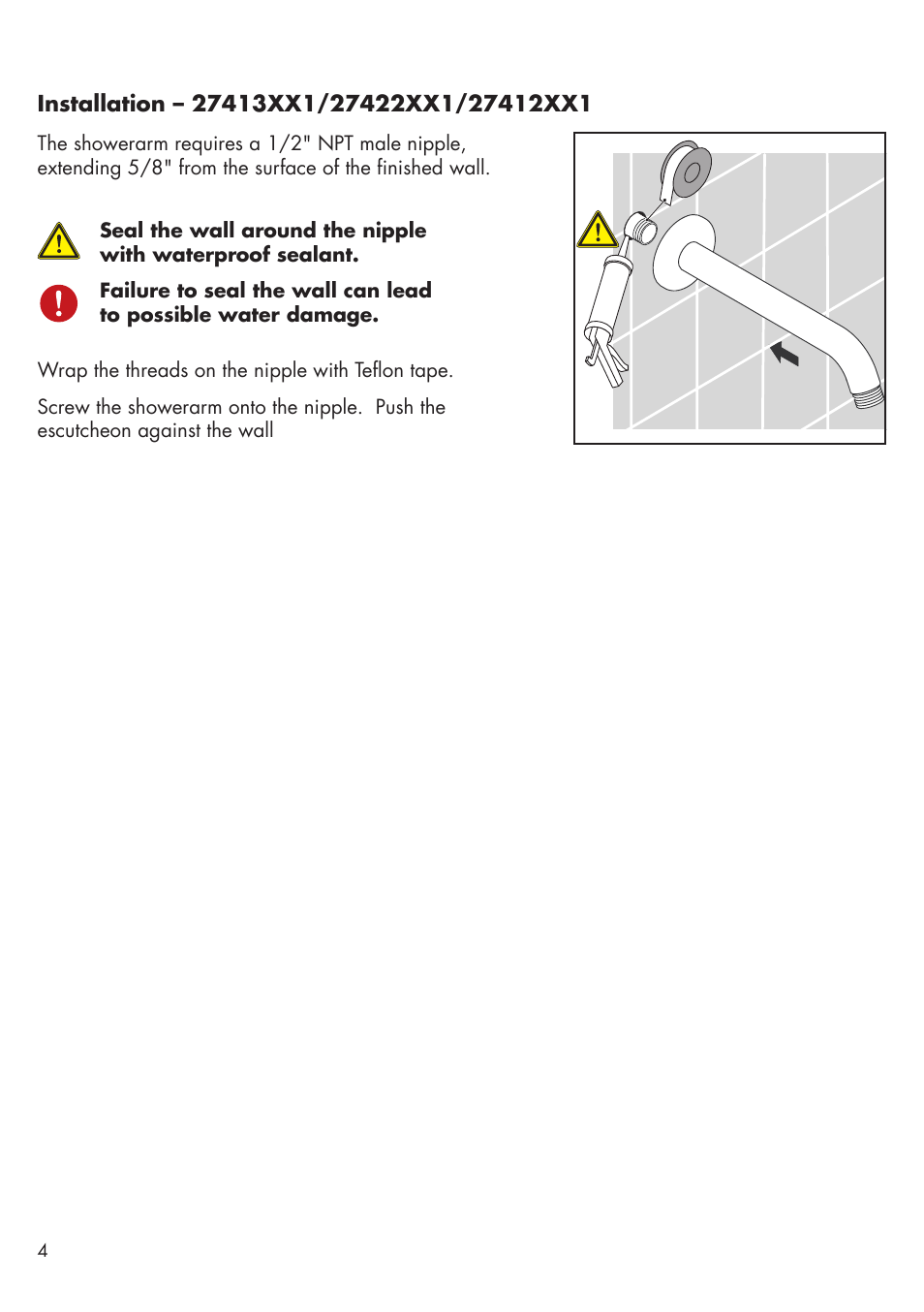 Factory Direct Hardware Hansgrohe 27413 Raindance User Manual | Page 4 / 12