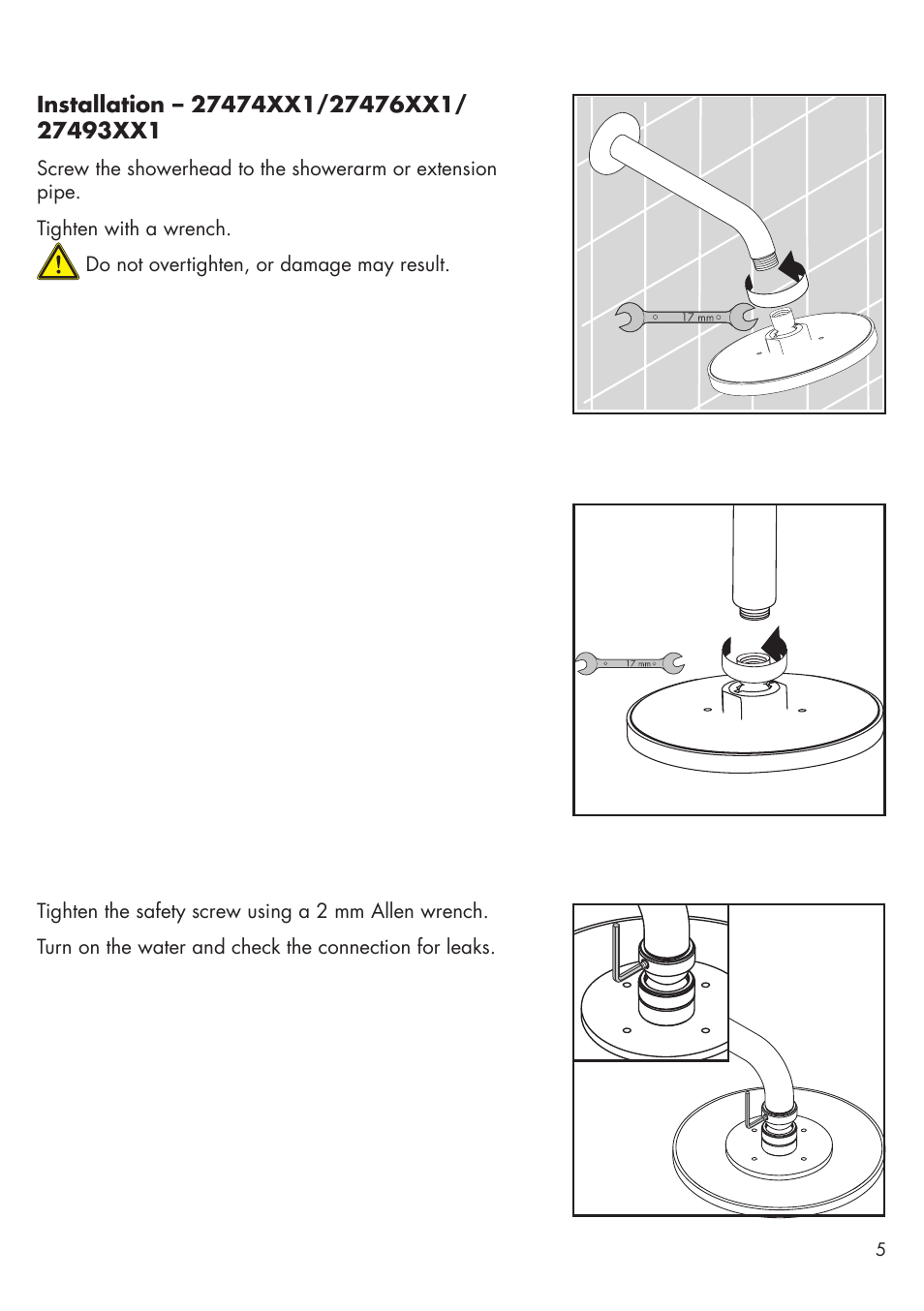 Factory Direct Hardware Hansgrohe 27413 Raindance User Manual | Page 5 / 12