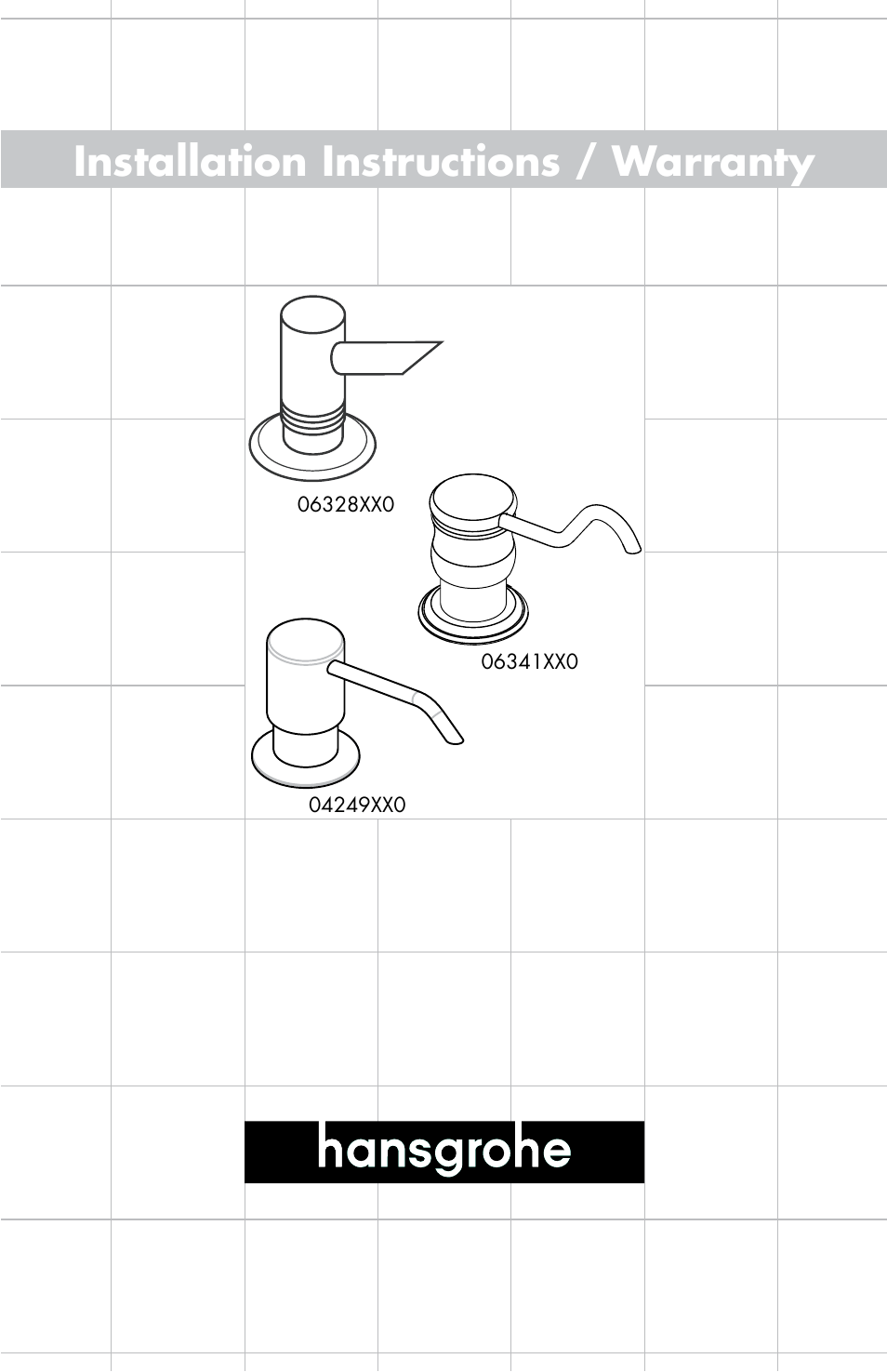 Factory Direct Hardware Hansgrohe 06341 C User Manual | 8 pages