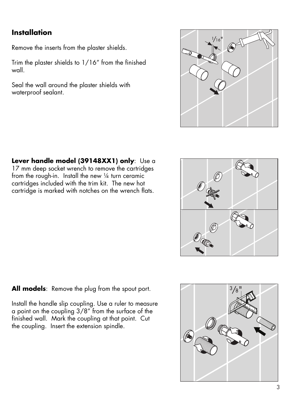 Factory Direct Hardware Hansgrohe 39148 User Manual | Page 3 / 8