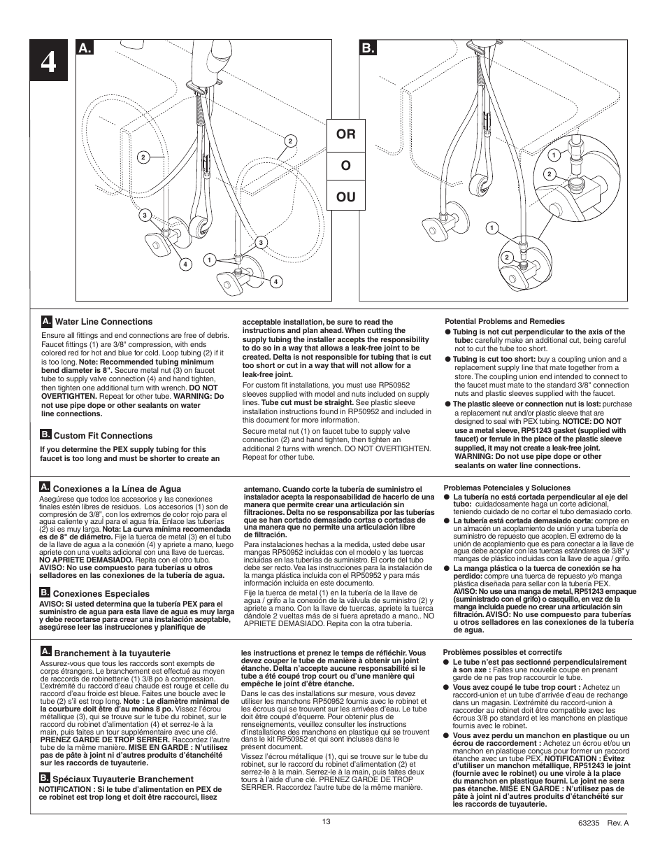 A. b. or o ou | Factory Direct Hardware Delta 19950-SD-DST Arabella User Manual | Page 13 / 16