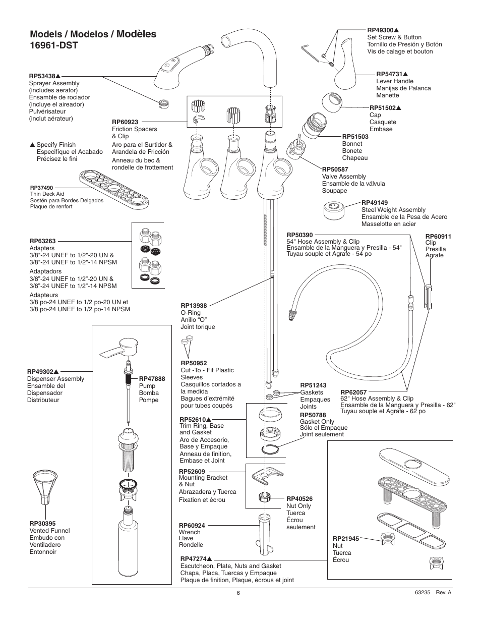 Modèles, Models / modelos | Factory Direct Hardware Delta 19950-SD-DST Arabella User Manual | Page 6 / 16