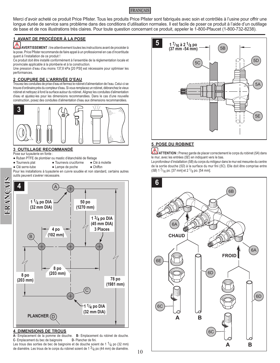 Factory Direct Hardware Pfister 001-9120 01 Series User Manual | Page 10 / 14