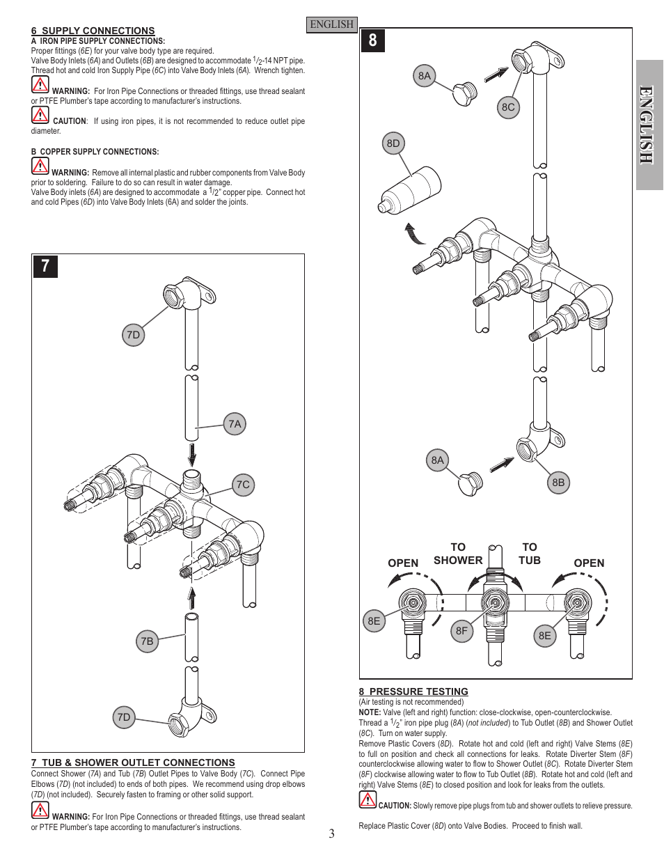 En g li sh | Factory Direct Hardware Pfister 001-9120 01 Series User Manual | Page 3 / 14