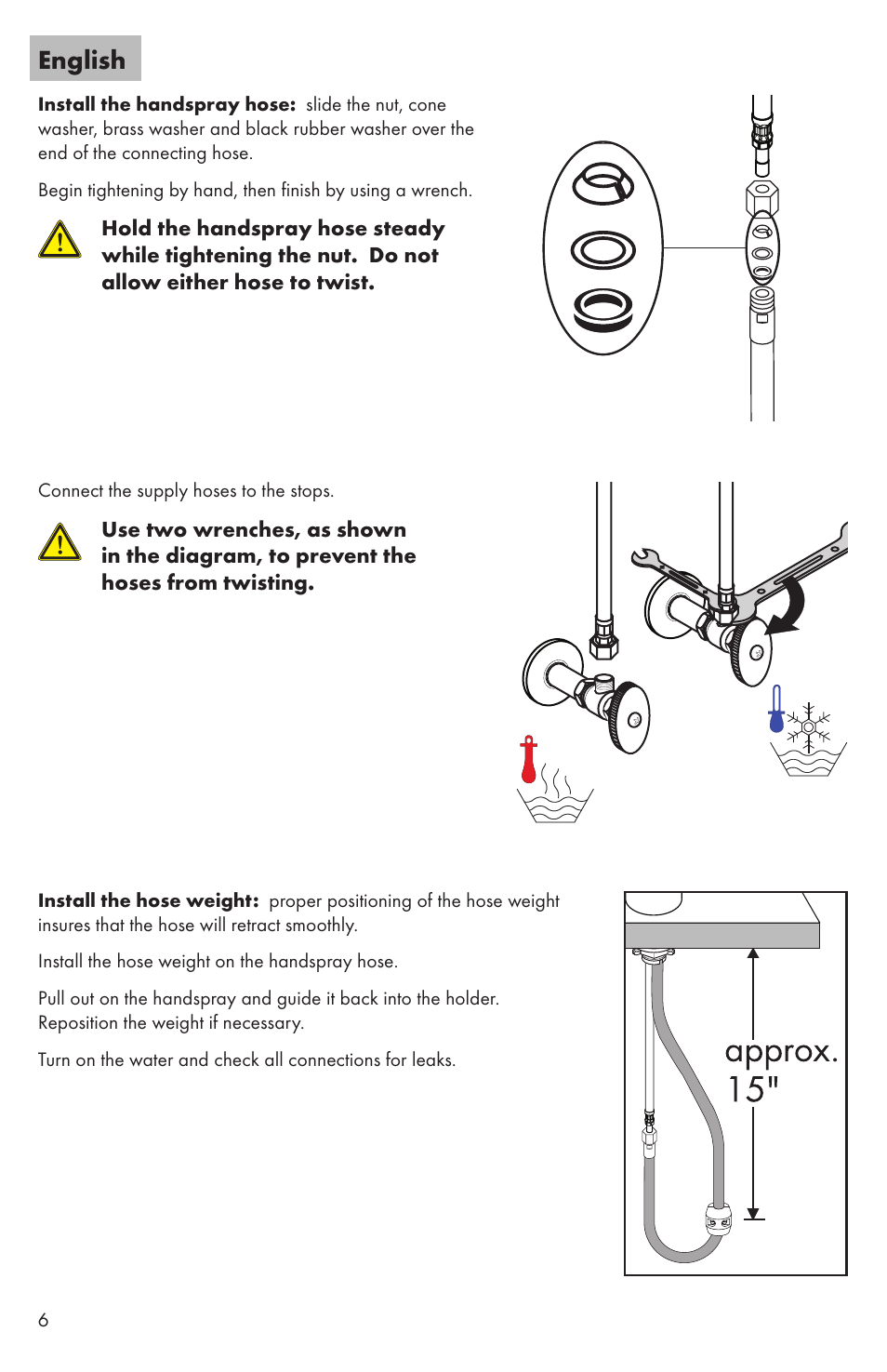 English | Factory Direct Hardware Hansgrohe 06462 Talis S User Manual | Page 6 / 20
