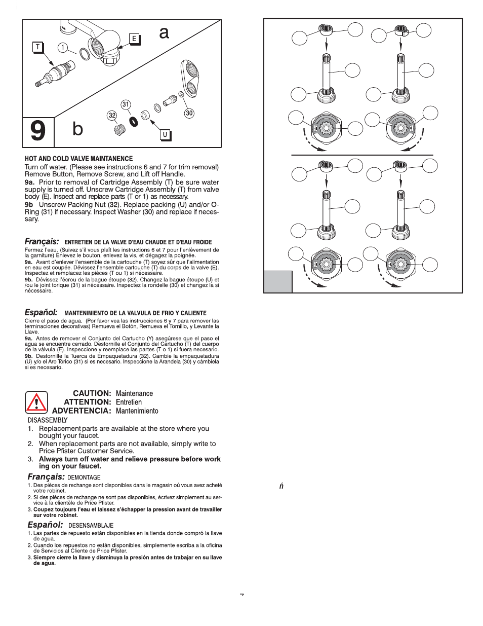 10 a b | Factory Direct Hardware Pfister 007-319 07 Series  User Manual | Page 6 / 8