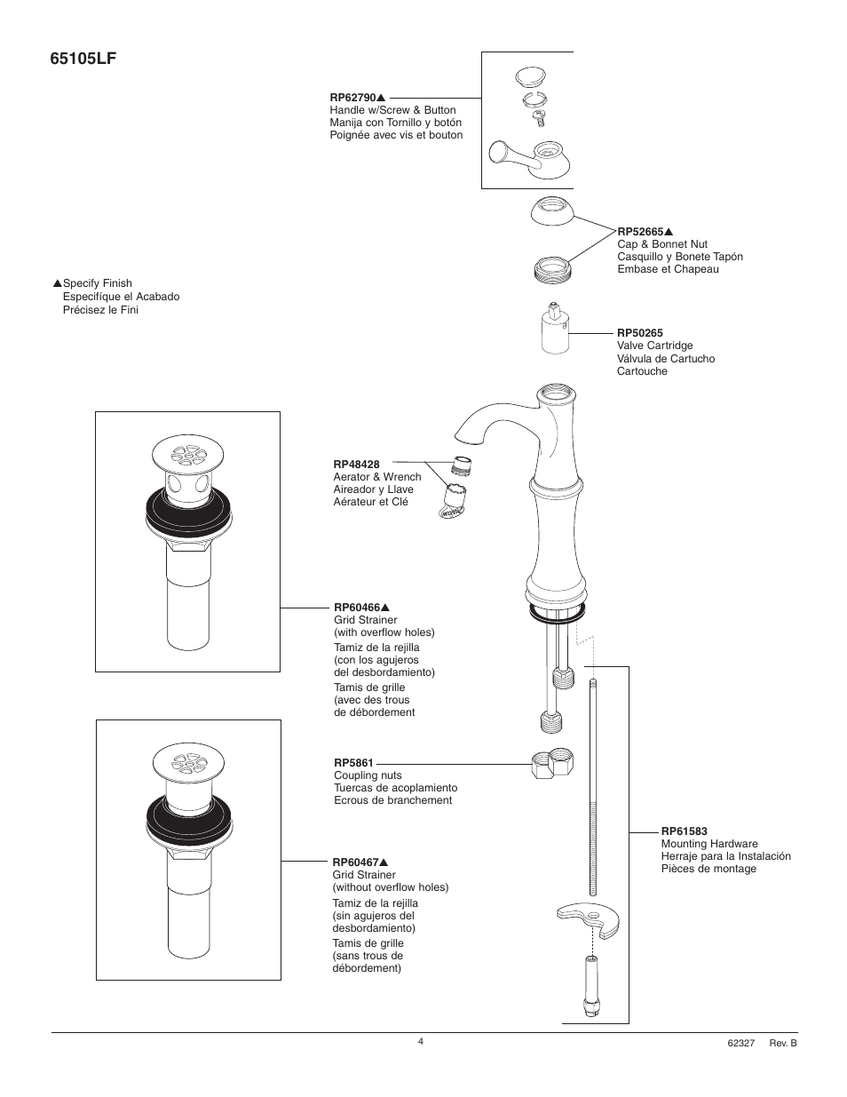 Factory Direct Hardware Brizo 65005LF User Manual | Page 4 / 8