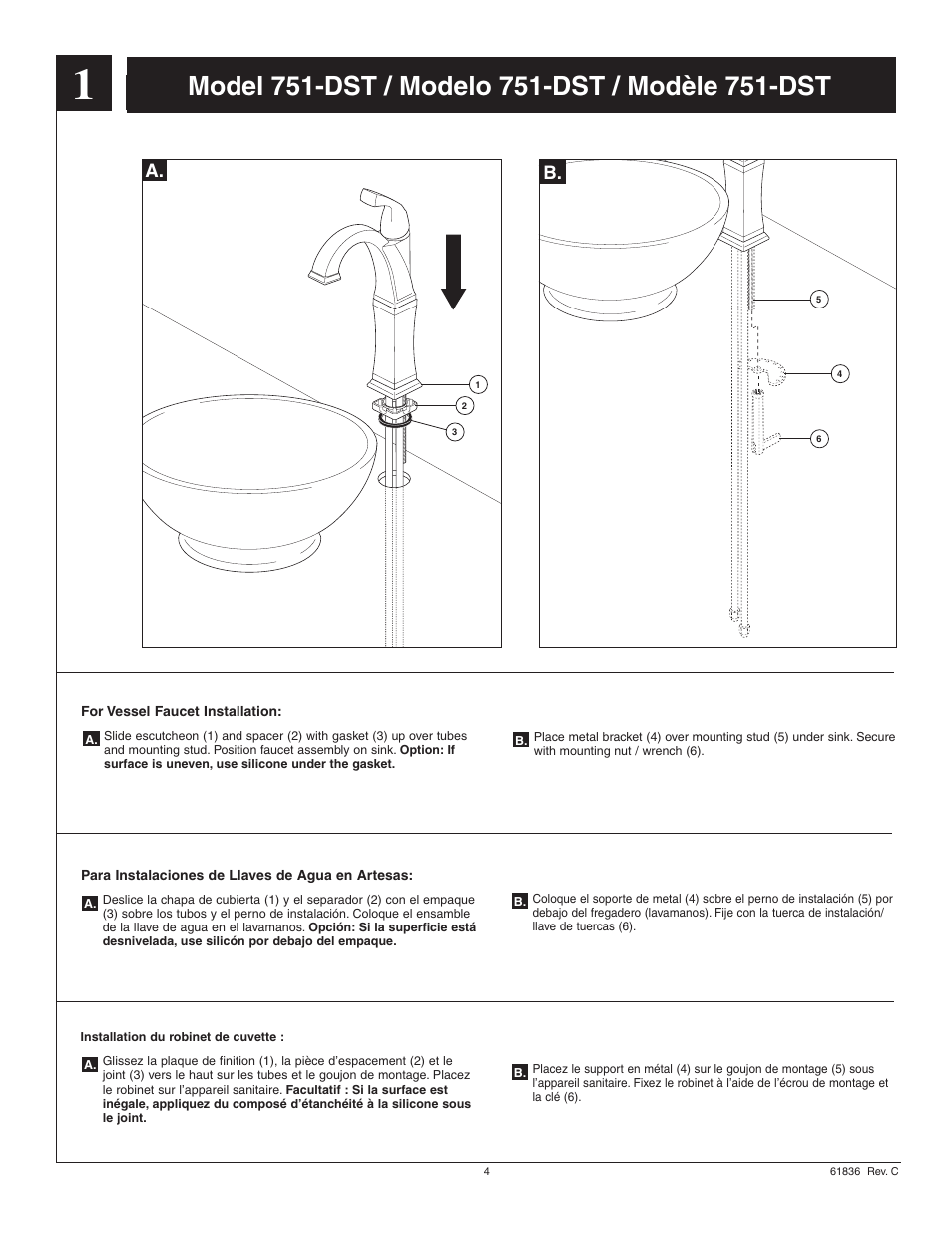 Factory Direct Hardware Delta 551-DST User Manual | Page 4 / 12