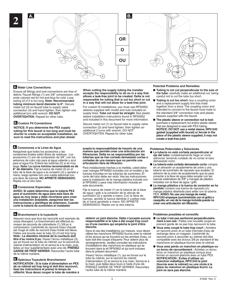 A. b. or o ou | Factory Direct Hardware Delta 551-DST User Manual | Page 5 / 12