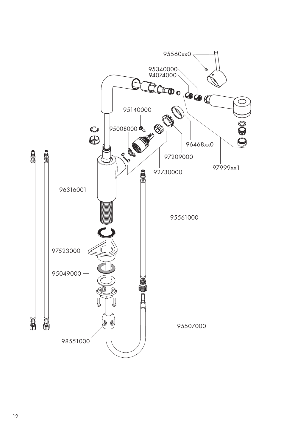 Factory Direct Hardware Hansgrohe 14872 Talis S User Manual | Page 12 / 16