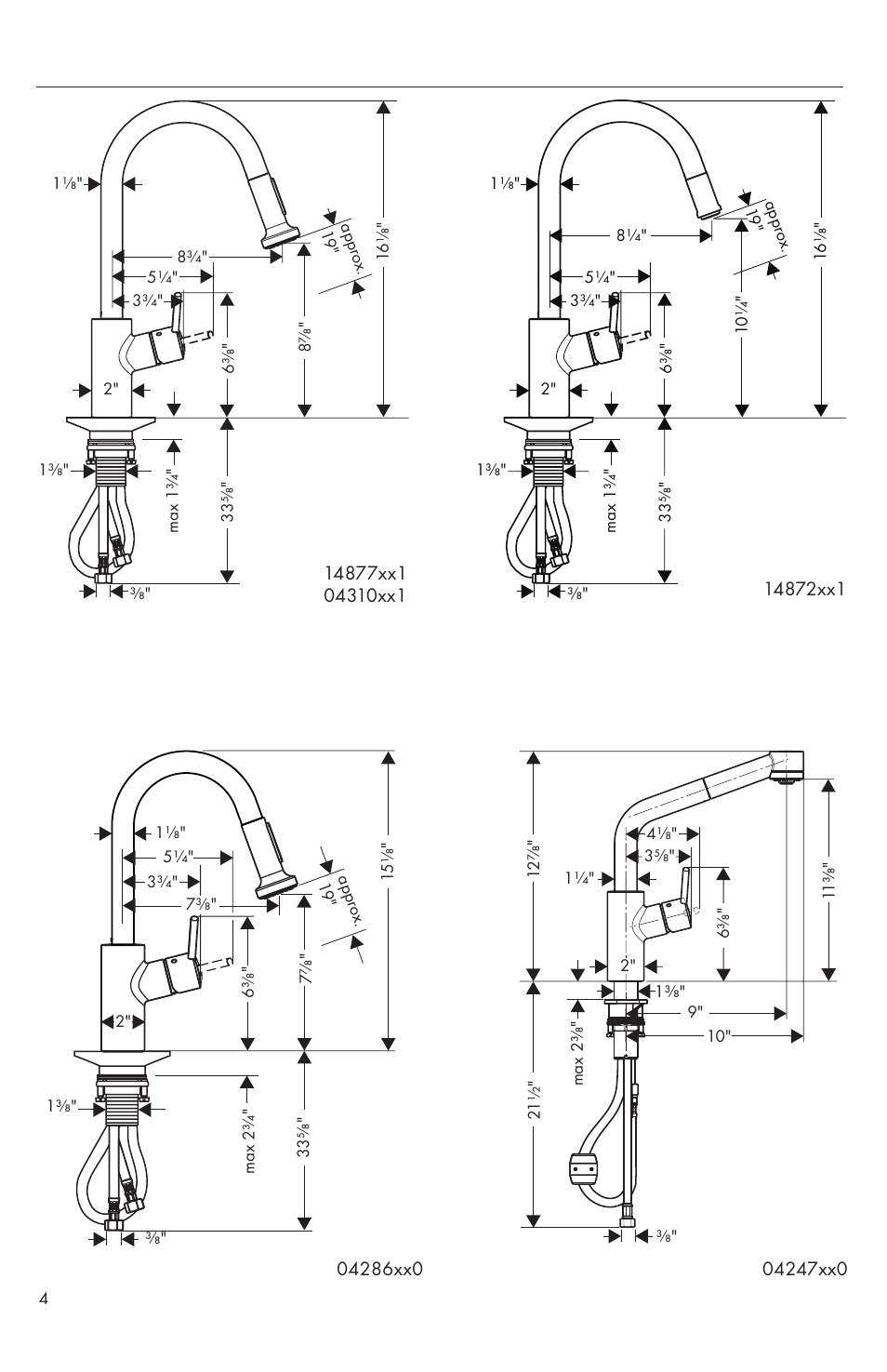 Factory Direct Hardware Hansgrohe 14872 Talis S User Manual | Page 4 / 16