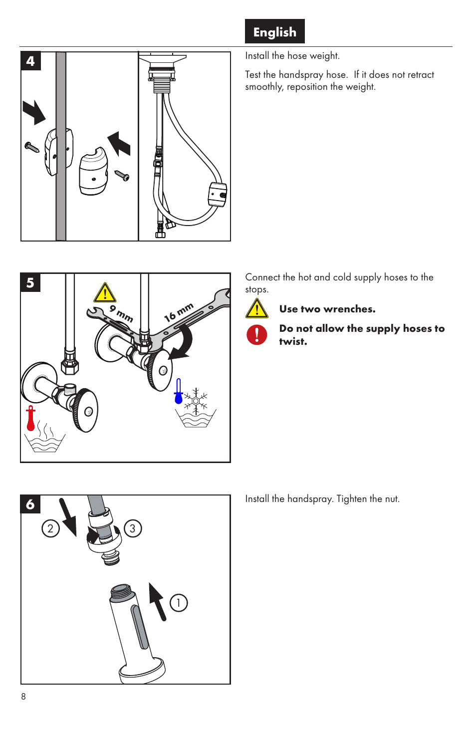 Factory Direct Hardware Hansgrohe 14872 Talis S User Manual | Page 8 / 16