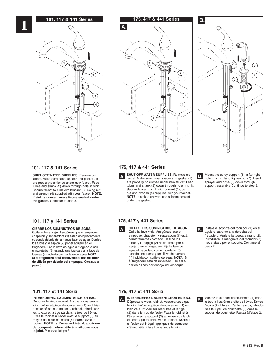 A. b | Factory Direct Hardware Delta 400-DST-L Classic User Manual | Page 6 / 12