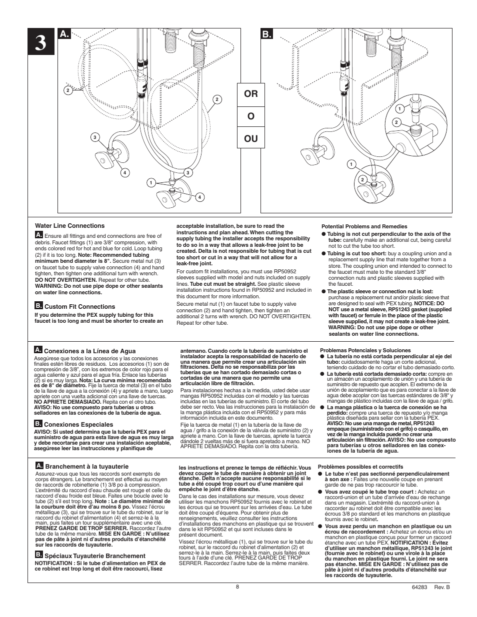 A. b. or o ou | Factory Direct Hardware Delta 400-DST-L Classic User Manual | Page 8 / 12