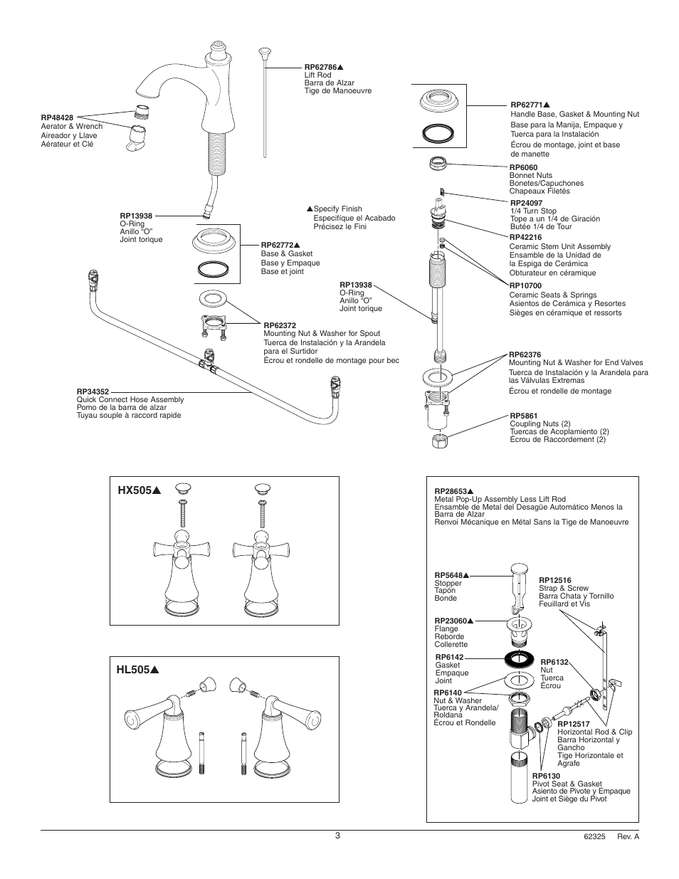 Factory Direct Hardware Brizo 65305LF-LHP User Manual | Page 3 / 8