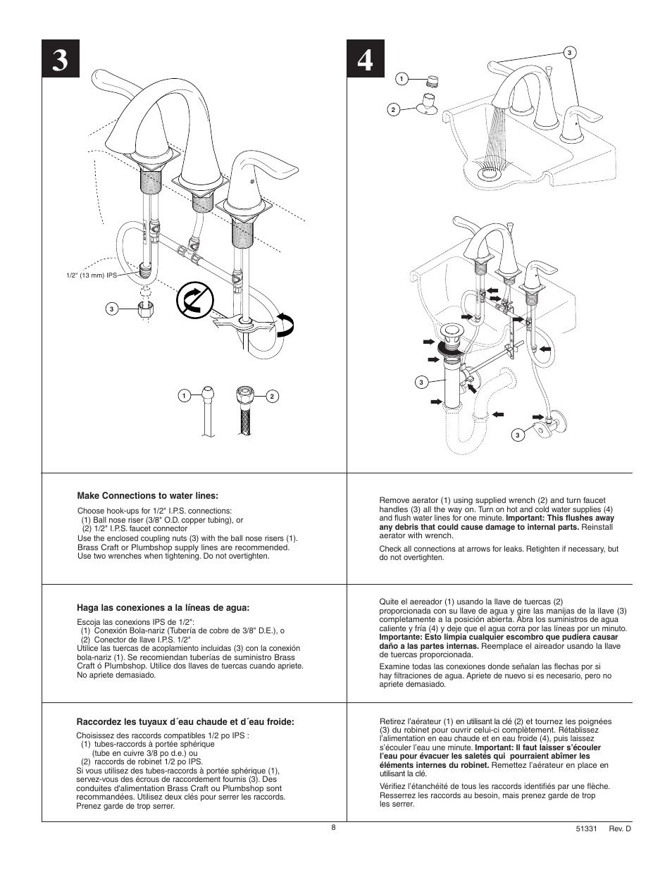 Factory Direct Hardware Delta 3538-MPU User Manual | Page 8 / 8