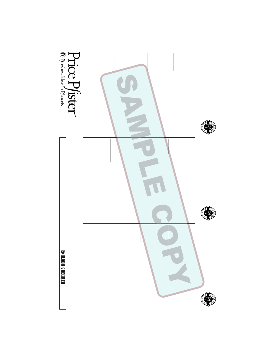Factory Direct Hardware Pfister 003-2110 03 Series User Manual | 8 pages