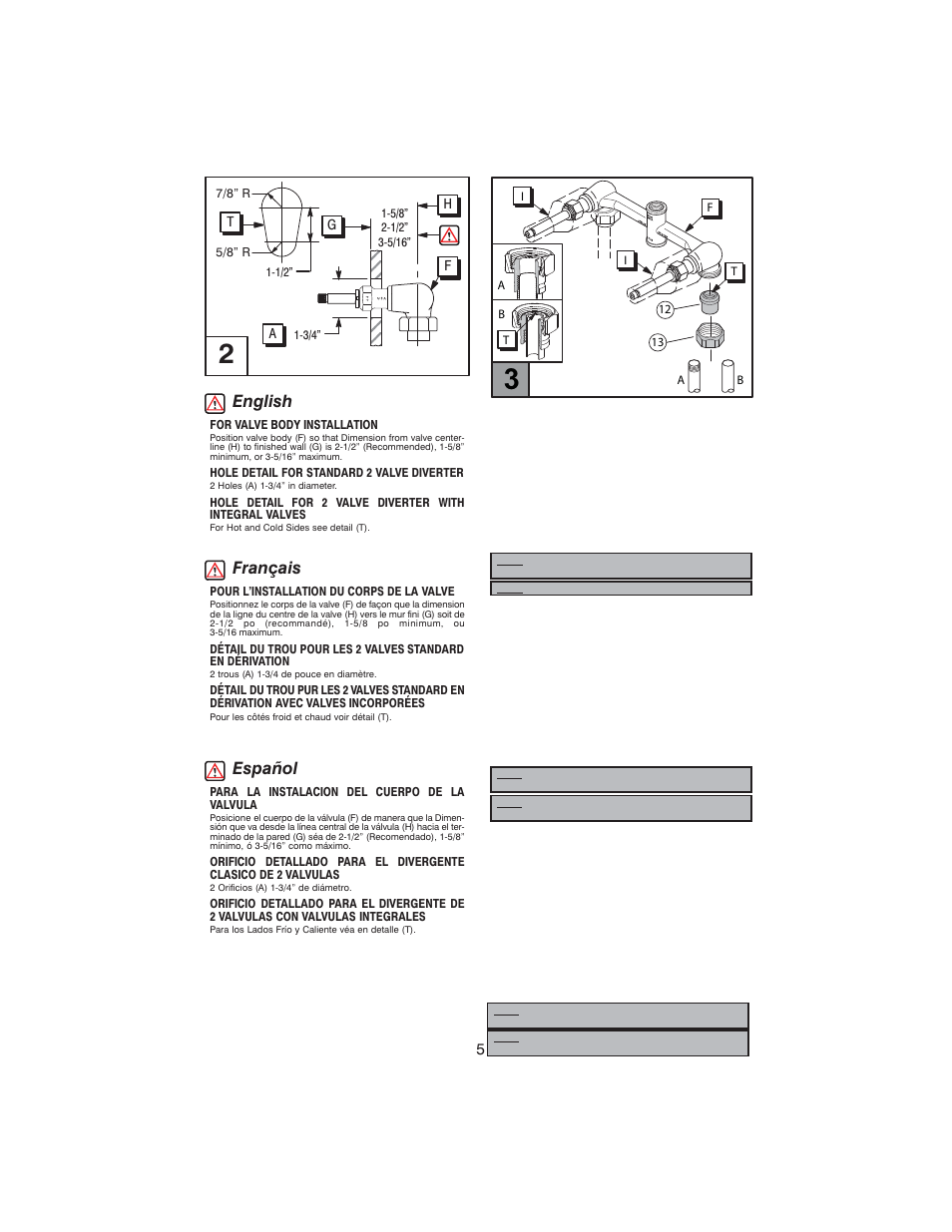 English français español | Factory Direct Hardware Pfister 003-2110 03 Series User Manual | Page 5 / 8