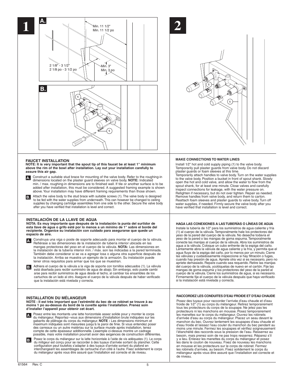 A. b | Factory Direct Hardware Brizo 65836LF User Manual | Page 5 / 8