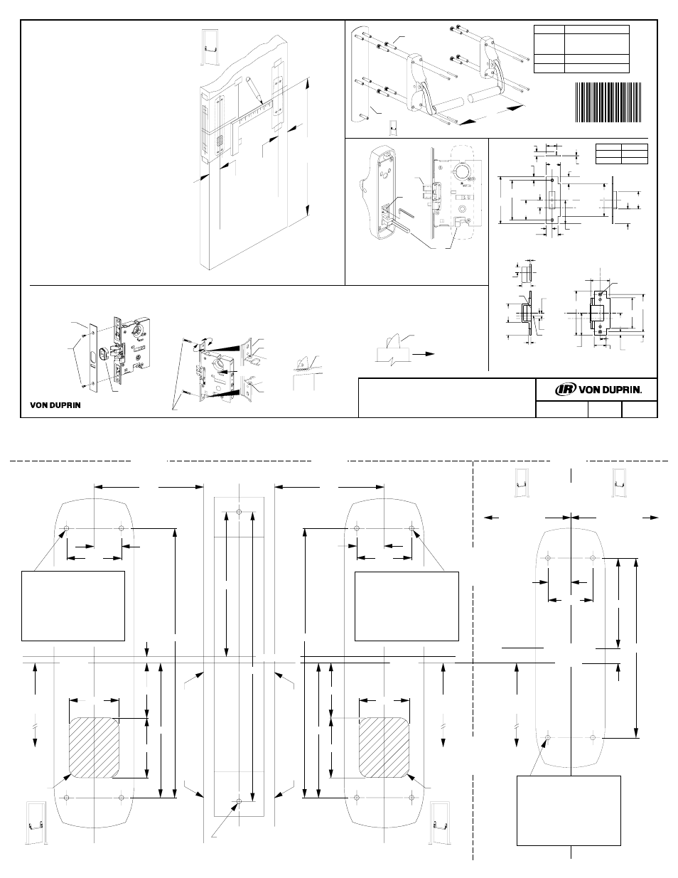 Factory Direct Hardware Von Duprin 8875EO-RH User Manual | 1 page
