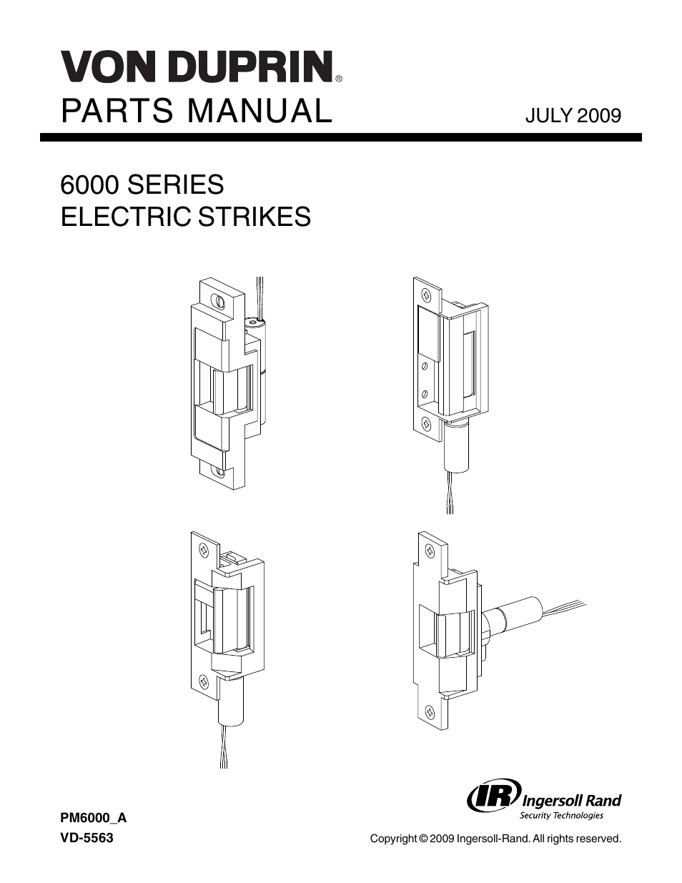 Factory Direct Hardware Von Duprin 6213 User Manual | 24 pages